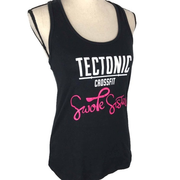 CrossFit Racerback Tank Top Techtonic Swole Sistas Workout Womens Sz Small - Picture 2 of 8